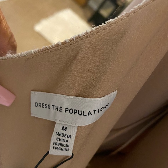 NWT Dress the Population Fit & Flare Dress - M - Picture 11 of 14